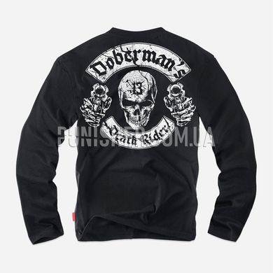 Dobermans Aggressive Death Rider LS141BK Longsleeve, Black, Medium