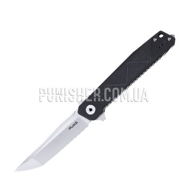 Ruike P127 Folding Knife, Black, Knife, Folding, Smooth