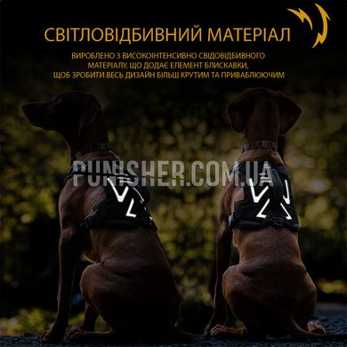 Шлея OneTigris X Armor Mini Dog Harness для собак, Чорний, Small
