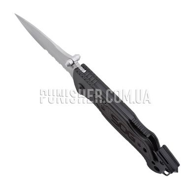 Складной нож SOG Escape Folding Knife, Черный, Нож, Складной, Полусеррейтор