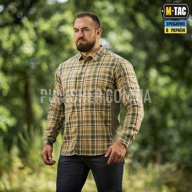Сорочка M-Tac Tactical Cotton Shirt MC, Coyote/Olive, Large Regular