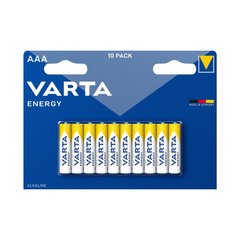 Батарейка Varta Energy AAA (R03, 286) 10 шт., Белый, AA