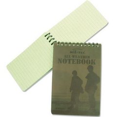 Mil-tec All Weather Notebook 75х130mm, Green, Notebook