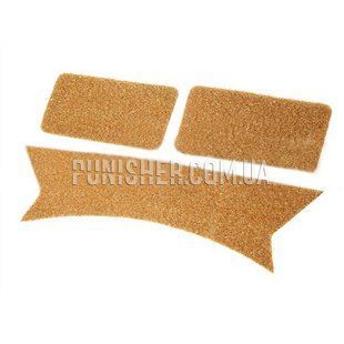 Комплект панелей з липучкою (Velcro) FMA для шолома FAST, MICH, ACH 3 шт, DE, Панель Velcro