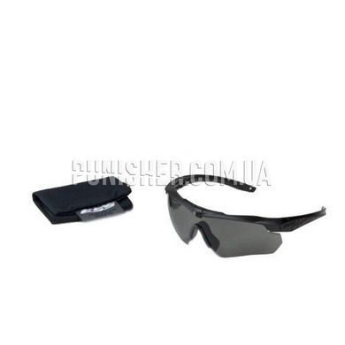 ESS Crossbow Ballistic Eyeshields with Smoke Lens, Black, Smoky, Goggles