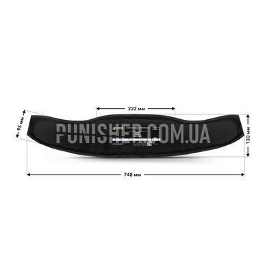 U-WIN BASE ballistic insert for chest rig UHMWPE 77-122 cm, Black, Soft bags, 2, Ultra high molecular weight polyethylene