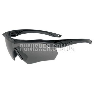 ESS Crossbow Ballistic Eyeshields with Smoke Lens, Black, Smoky, Goggles