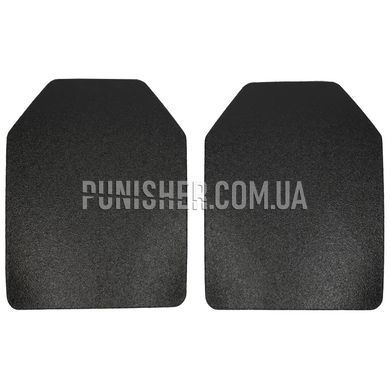 Комплект полегшених плит Hardwire Multi-Curve SAPI NIJ 3 Large, Чорний, Бронепластини, Large, Dyneema(Дайнема), NIJ III