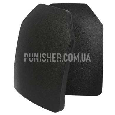 Комплект полегшених плит Hardwire Multi-Curve SAPI NIJ 3 Large, Чорний, Бронепластини, Large, Dyneema(Дайнема), NIJ III