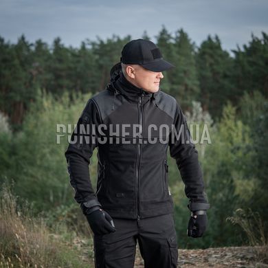Куртка M-Tac Norman Windblock Fleece Black, Чорний, Large