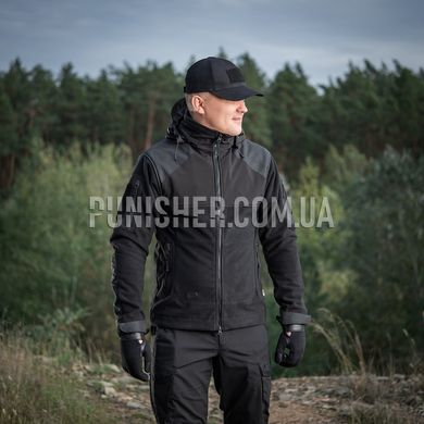 Куртка M-Tac Norman Windblock Fleece Black, Чорний, Medium