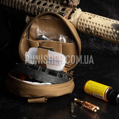 Otis Deluxe Military Cleaning System, 5.56mm, 7.62mm, 9mm, .40caliber, .45caliber, .50caliber, and 12 Gauge, Coyote Brown, 9mm, 7.62mm, .50, .40, .45, 5.56, 12ga, Cleaning kit