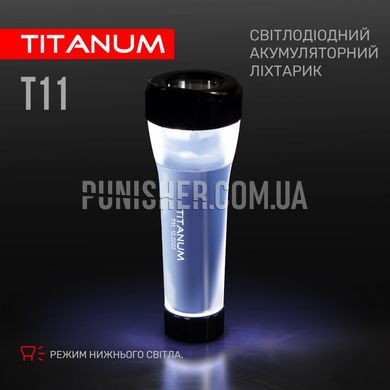 Titanum TLF-T11 Portable LED Flashlight, Silver, Flashlight, USB, White, 70