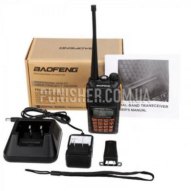 Радиостанция Baofeng UV-6R, Черный, VHF: 136-174 MHz, UHF: 400-520 MHz