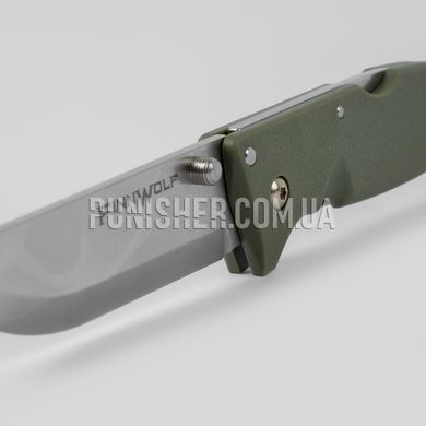 Cold Steel Finn Wolf Folding Knife, Olive Drab, Knife, Folding, Smooth