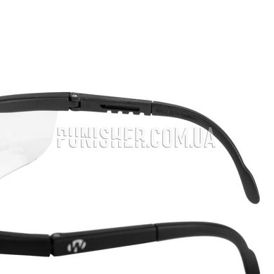 Спортивные очки Walker's Impact Resistant Sport Glasses с прозрачной линзой, Черный, Прозрачный, Очки