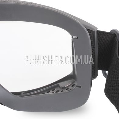 ESS Striker Response Goggles with Clear Lens, Dark Grey, Transparent, Mask