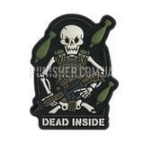 Нашивка M-Tac Dead Inside, Olive/Black, ПВХ, Ні