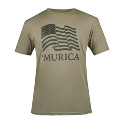 Футболка Rothco 'Murica US Flag T-Shirt, Coyote Brown, Small