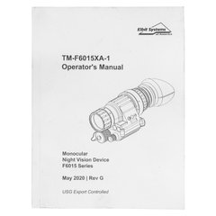 Operator Manual AN/PVS-14 F6015 Series, White, Other