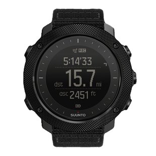 Годинник Suunto Traverse Alpha, Чорний, Альтиметр, Барометр, Будильник, Дата, Рік, Календар, Місячний календар, Час сходу/заходу, Компас, Підсвічування, Тахіметр, Фітнес-трекер, Штормове попередження, GPS, Тактичний годинник