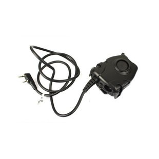 Element Z-Tac PTT Peltor for Kenwood (Baofeng), Black, Kenwood/Baofeng