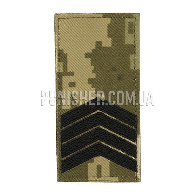 Погон M-Tac МО Старший сержант (4 лычки) на липучке, ММ14, Министерства обороны, Текстиль, Старший Лейтенант
