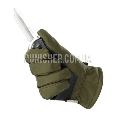 M-Tac Soft Shell Thinsulate Olive Gloves, Olive, Medium
