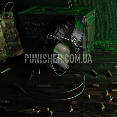 3M Peltor Comtac V Dual Comm Headset, Olive, Headband, 20, Comtac V, 2xAAA, Dual