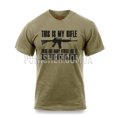 Rothco This Is My Rifle T-Shirt, Coyote Brown, Medium