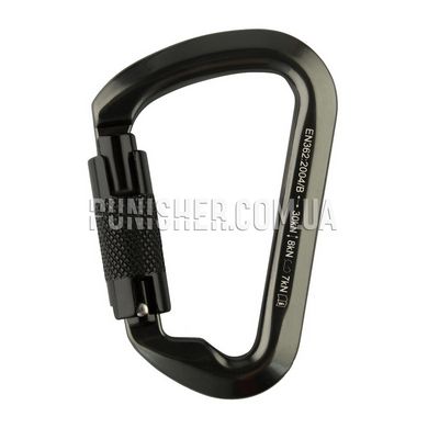 M-Tac 10cm Carabiner with Keylock Bayonet, Grey, Aluminum