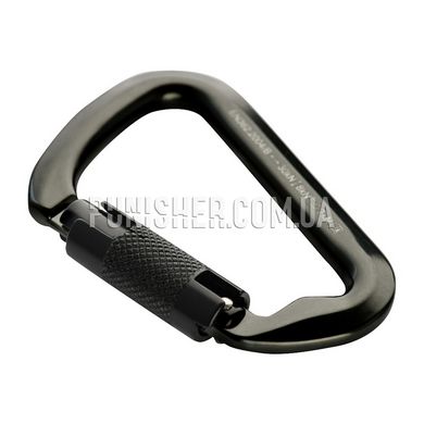 M-Tac 10cm Carabiner with Keylock Bayonet, Grey, Aluminum