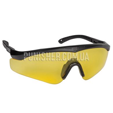 Комплект баллистических очков Revision Sawfly Max-Wrap Eyewear Deluxe Yellow Kit, Черный, Прозрачный, Дымчатый, Желтый, Очки, Regular