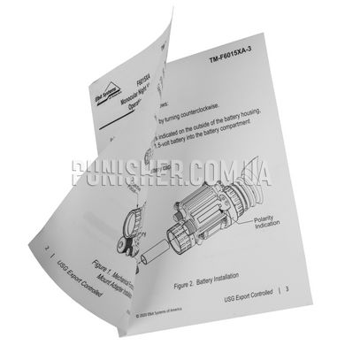 Operator Manual AN/PVS-14 F6015 Series, White, Other