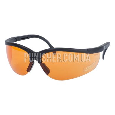 Walker's Impact Resistant Sport Glasses with Amber Lens, Black, Amber, Goggles