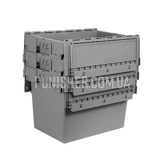 Ящик пластиковий з кришкою N6442 600х400х435 мм для зберігання
