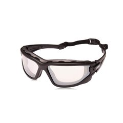 Pyramex I-Force SB7080SDT Tactical Glasses with a mirror lens, Black, Transparent, Goggles