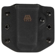Паучер ATA Gear Pouch ver.1 для магазина Glock-17/22/47, Черный, 1, Петля, Glock, На пояс, 9mm, .40, Kydex