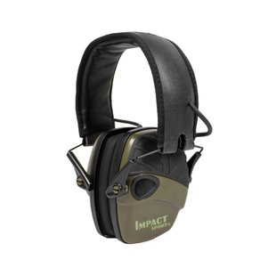 Howard Leight Impact Sport Earmuff Showcase instance, Olive, Active, 22