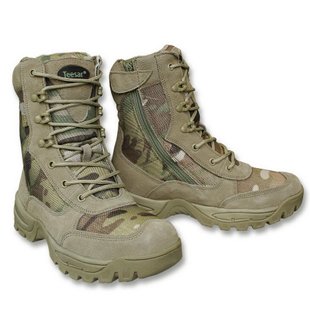 Mil-Tec Zipper Tactical Boots, Multicam, 9 R (US), Demi-season