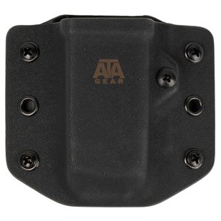 ATA Gear Pouch ver.1 for Glock-17/22/47 Magazine, Black, 1, Belt loop, Glock, For belt, 9mm, .40, Kydex