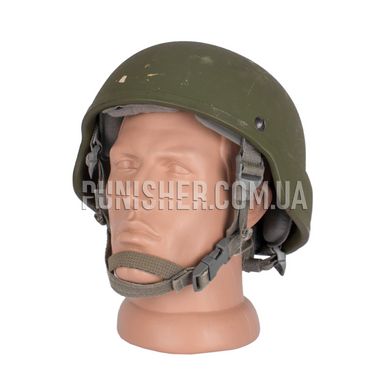 MSA MICH Ballistic Kevlar Helmet (Used), Olive, Large