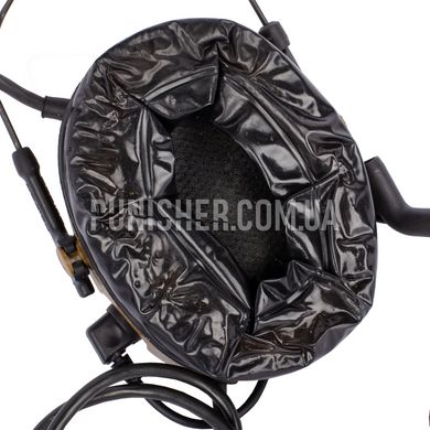 Активна гарнітура Peltor Сomtac III headset DUAL з кріпленнями на рейки шолома (Було у використанні), Coyote Brown, Підшоломні, З адаптерами, 22, Comtac III, 2xAAA