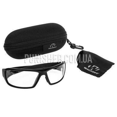 Балістичні окуляри Walker’s IKON Forge Glasses з прозорими лінзами, Чорний, Прозорий, Окуляри