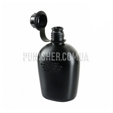 M-Tac Plastic 1 liter Flask, Black, Canteen