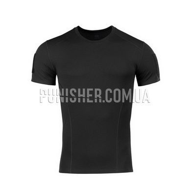M-Tac Athletic Velcro Black T-shirt, Black, Large
