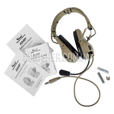Гарнітура Ops-Core AMP Communication Headset, U-174, NFMI, Tan, 22, Single