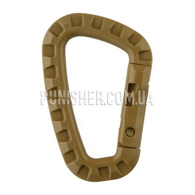 M-Tac Plastic Carabiner, Coyote Brown, Plastic