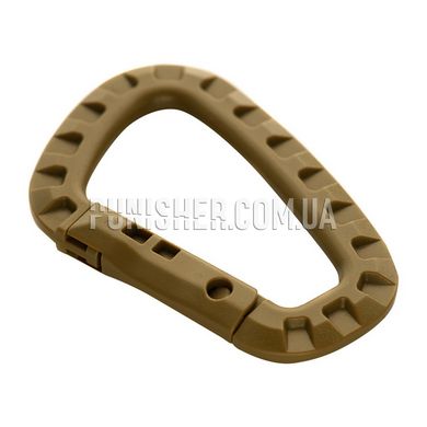 M-Tac Plastic Carabiner, Coyote Brown, Plastic