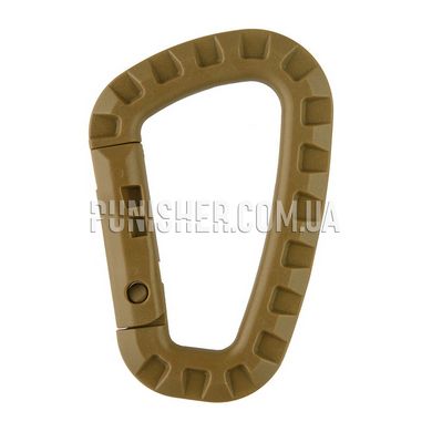 M-Tac Plastic Carabiner, Coyote Brown, Plastic